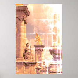 Pegasus Pont Alexandre statue skulptur Paris Pont Poster