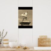 Pegasus Pont Alexandre statue skulptur Paris Pont Poster (Küche)