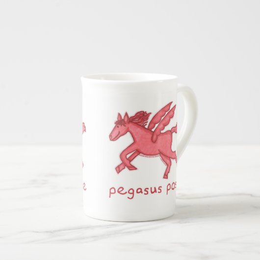Pegasus Posse China Tasse (Vorderseite Rechts)