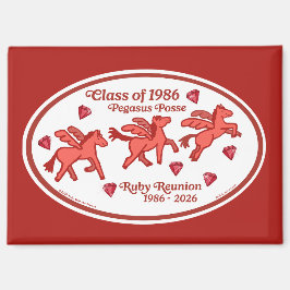 Pegasus Posse Rubin Treffen Magnet