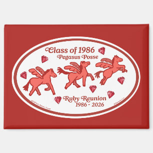 Pegasus Posse Rubin Treffen Magnet