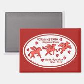 Pegasus Posse Rubin Treffen Magnet (Vorderseite/Rückseite)