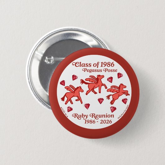 Pegasus Posse Ruby Treffen Button (Vorne & Hinten)