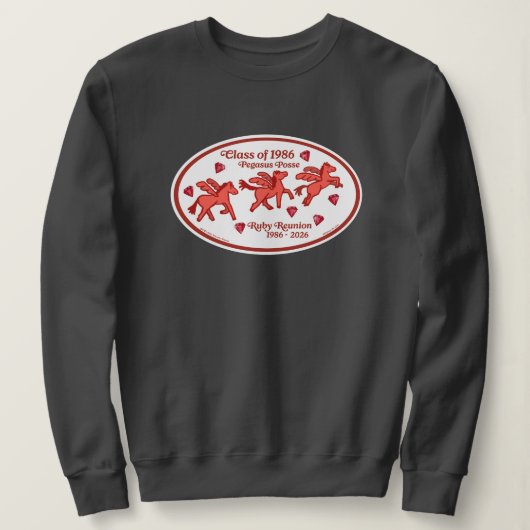 Pegasus Posse Ruby Treffen Sweatshirt (Design vorne)
