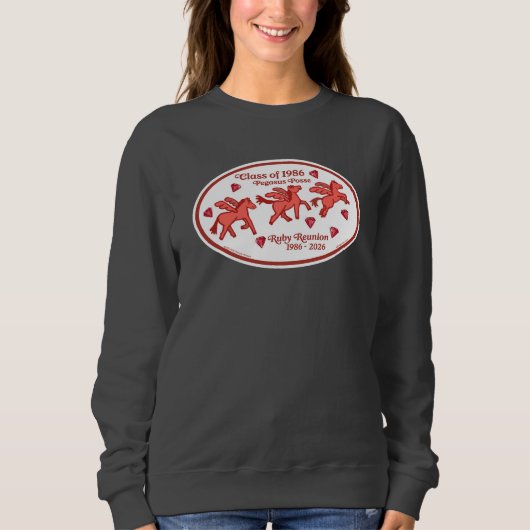 Pegasus Posse Ruby Treffen Sweatshirt (Vorderseite)