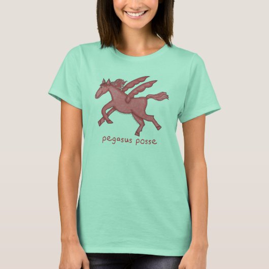 Pegasus Posse Women's Ringer T-Shirt (Vorderseite)