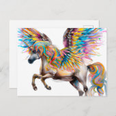 Pegasus Postkarte (Vorne/Hinten)