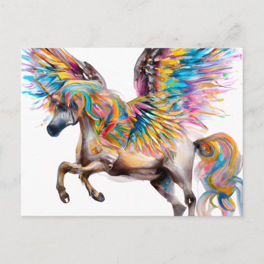 Pegasus Postkarte (Vorderseite)