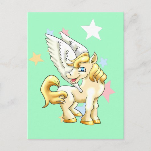 Pegasus Postkarte (Vorderseite)