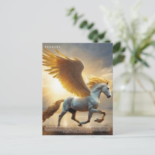 Pegasus Postkarte (Stehend Vorderseite)