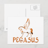 Pegasus Postkarte (Vorne/Hinten)