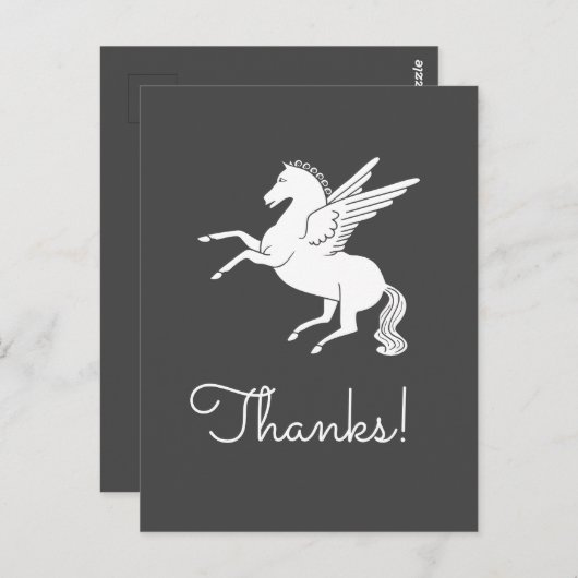 Pegasus Postkarte (Vorne/Hinten)