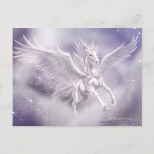 Pegasus Postkarte (Vorderseite)