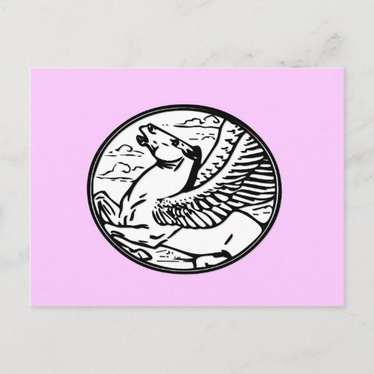 Pegasus Postkarte (Vorderseite)