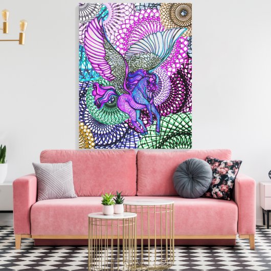 Pegasus Purity Leinwanddruck (Insitu (Wohnzimmer))