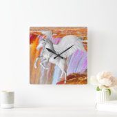Pegasus Quadratische Wanduhr (Zuhause)