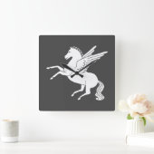 Pegasus Quadratische Wanduhr (Zuhause)