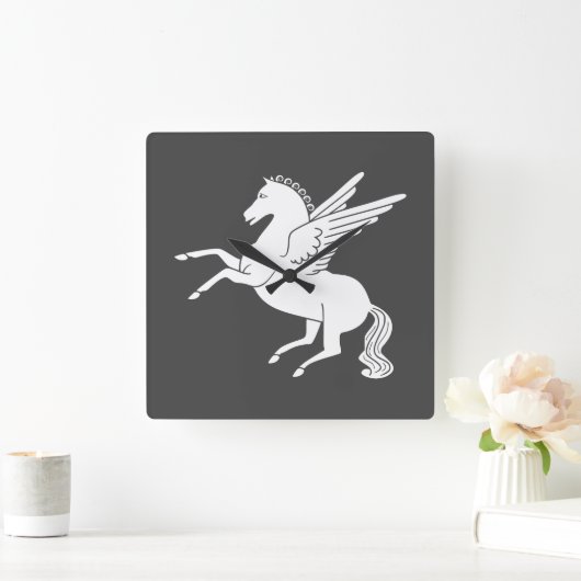 Pegasus Quadratische Wanduhr (Zuhause)