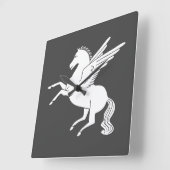 Pegasus Quadratische Wanduhr (Winkel)
