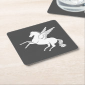 Pegasus Rechteckiger Pappuntersetzer (angewinkelt)