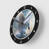 Pegasus Runde Wanduhr (Winkel)