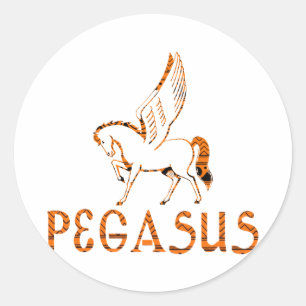 Pegasus Runder Aufkleber