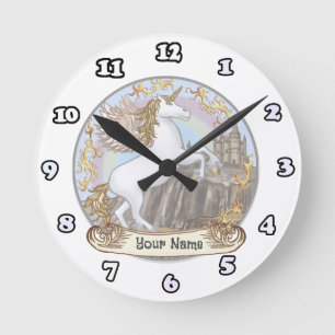 Pegasus Schlossuhr Runde Wanduhr