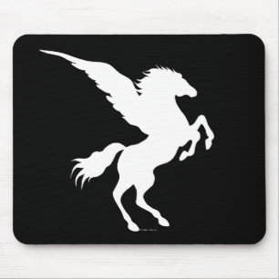 Pegasus schwarzes Mousepad
