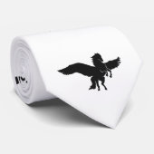 Pegasus Silhouette - Hintergrundfarbe auswählen Krawatte (Gerollt)