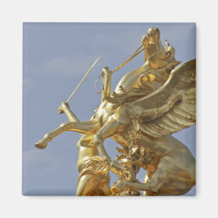 Pegasus-Statue an der Pont Alexander III Brücke Magnet