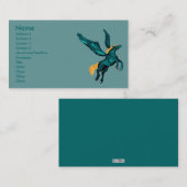 Pegasus (Türkis) Visitenkarten Visitenkarte (Vorne/Hinten)