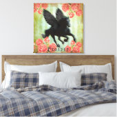 Pegasus - überzogene Canvas Leinwanddruck (Insitu (Schlafzimmer))