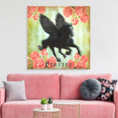 Pegasus - überzogene Canvas Leinwanddruck (Insitu (Wohnzimmer))