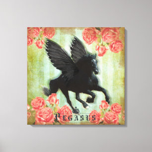 Pegasus - überzogene Canvas Leinwanddruck