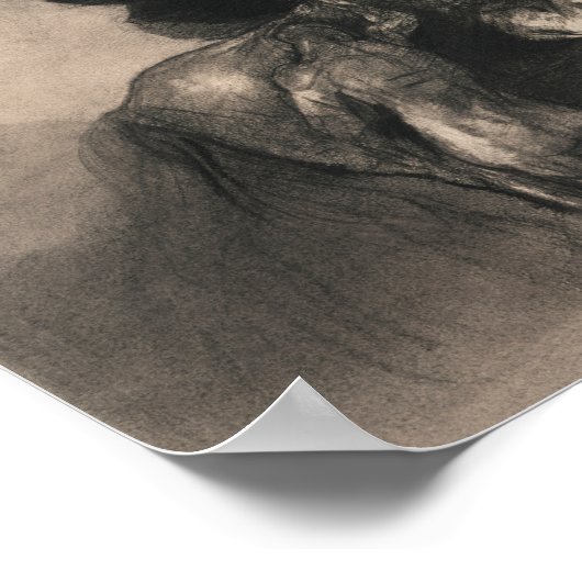 Pegasus und Bellerophon 1888 von Odilon Redon Poster (Ecke)