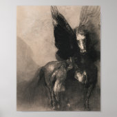 Pegasus und Bellerophon 1888 von Odilon Redon Poster (Vorne)
