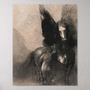Pegasus und Bellerophon 1888 von Odilon Redon Poster