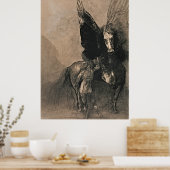Pegasus und Bellerophon - Mythisches Meisterwerk Poster (Küche)
