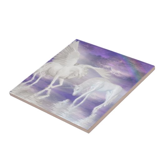 Pegasus und Einhorn Fliese (Seite)