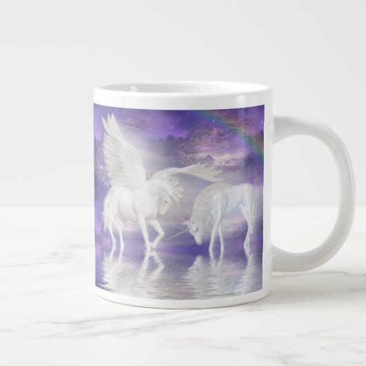 Pegasus und Einhorn Jumbo-Tasse (Rechts)