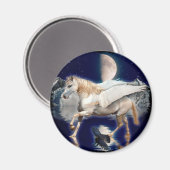 PEGASUS UND SCHWARZE RAVEN MAGNET (Vorderseite/Rückseite)