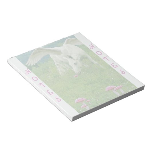 Pegasus und Toadstools Fantasy Notepad Notizblock (angewinkelt)