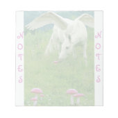 Pegasus und Toadstools Fantasy Notepad Notizblock (Vorderseite)
