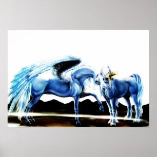 Pegasus und Unicorn Poster