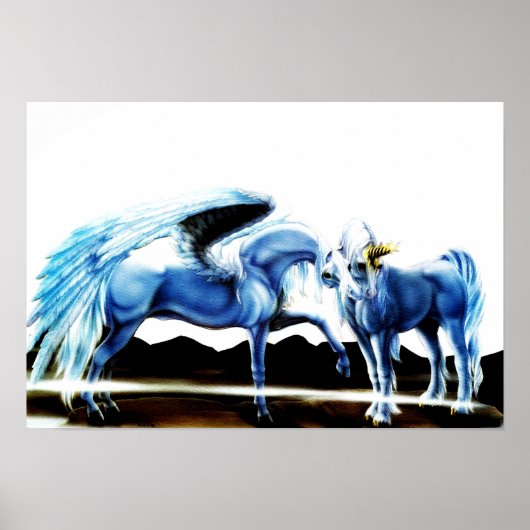 Pegasus und Unicorn Poster (Vorne)