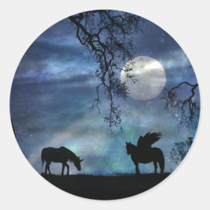 Pegasus und Unicorn Super Moon Stickers