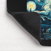 Pegasus Under Starry Night Sky Art Graphic Christm Mousepad (Ecke)