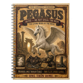 Pegasus, Vintage Zirkusmonster Notizblock