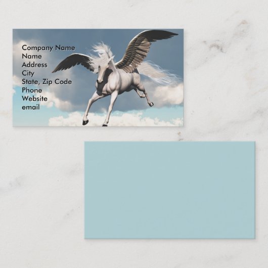 Pegasus Visitenkarte (Vorne/Hinten)