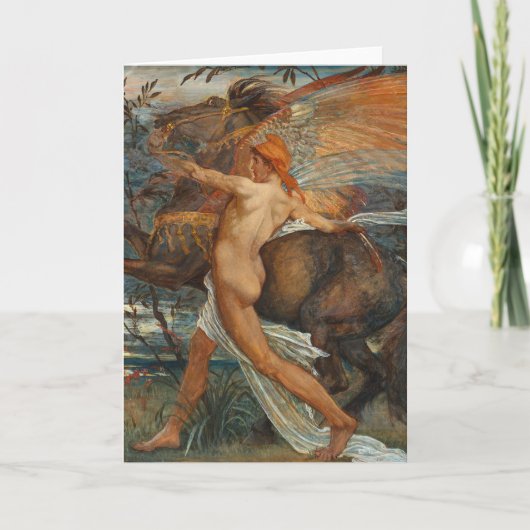 Pegasus | Walter Crane Karte (Vorderseite)